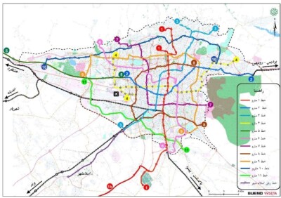 طرح جامع حمل و نقل ریلی تهران، از چه طرح جامعی خط می‌گیرد؟